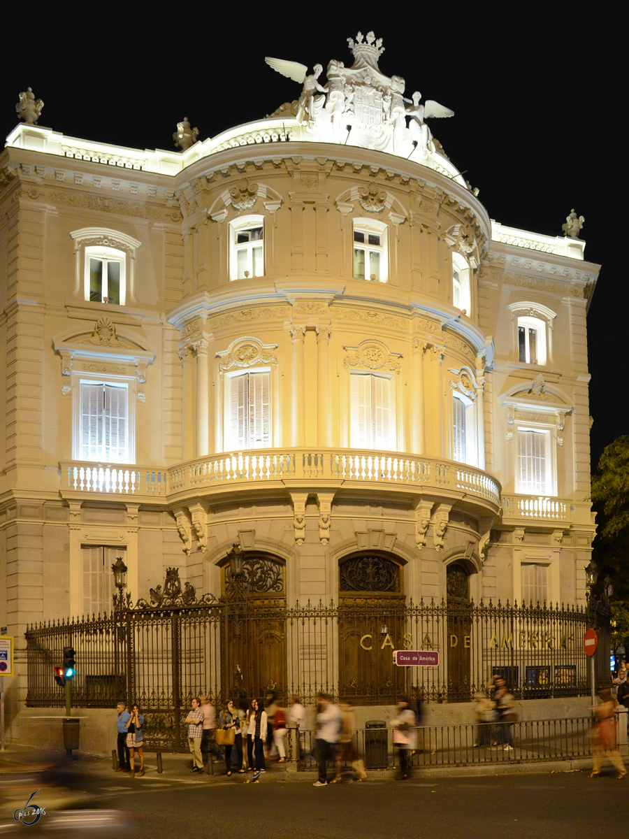 Der  Palacio de Linares hat das (Latein-)Amerikahaus seinen Sitz. (Madrid, September 2011)