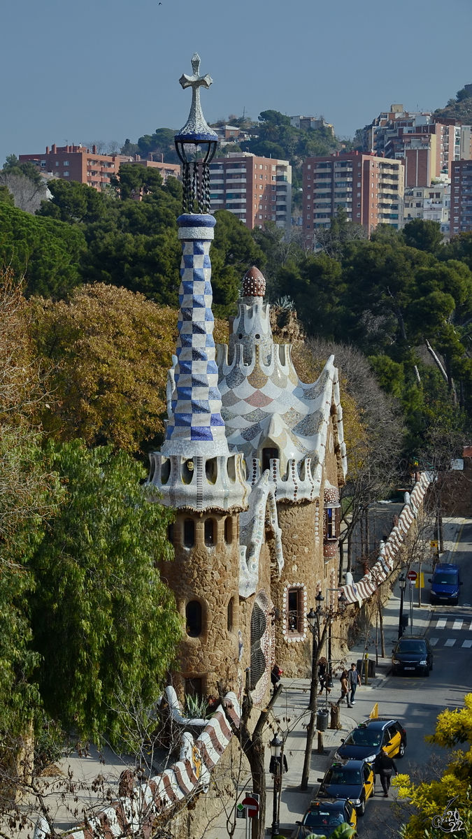 Der Park Gell in Barcelona wurde von 1900 bis 1914 erschaffen. (Februar 2012)