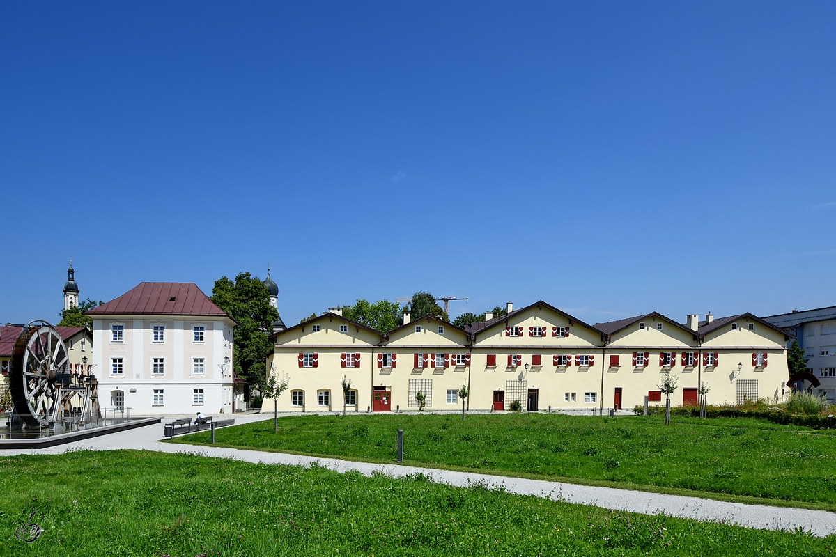 Der Salinenpark wurde im Sommer 2019 und somit 400 Jahre nach Betriebsbeginn der Traunsteiner Saline eingeweiht. (August 2020)