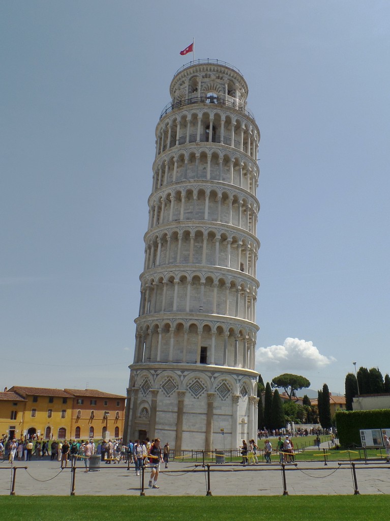 der schiefe Turm in Pisa, Foto am 21.5.2014
