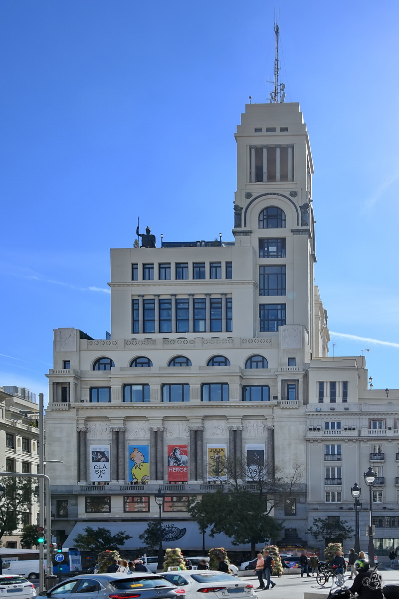 Der Sitz der Gesellschaft der Schnen Knste (Crculo de Bellas Artes) im Zentrum von Madrid. (November 2022)