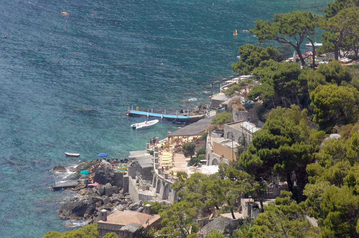 Der sdliche Teil der Kleinstadt Capri - Aufnahmedatum: 21. Juli 2011.