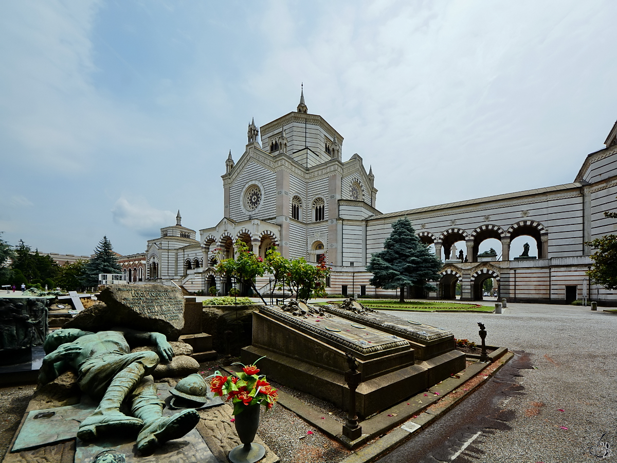 Der Zentralfriedhof (Cimitero Monumentale) von Mailand wurde 1866 erffnet. (Juni 2014)