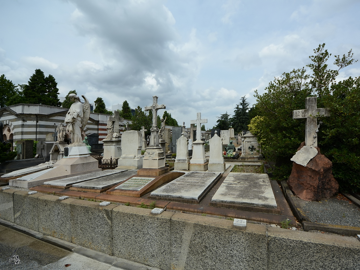 Der Zentralfriedhof (Cimitero Monumentale) von Mailand wurde 1866 erffnet. (Juni 2014)