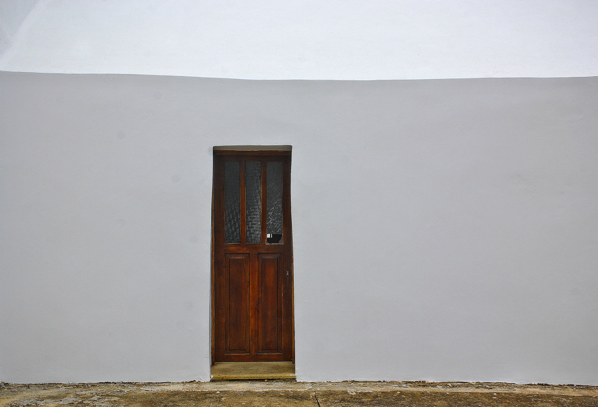 Detailaufnahme der Kapelle an Villa Platanias auf Kreta. Aufnahme: 23. Oktober 2016.