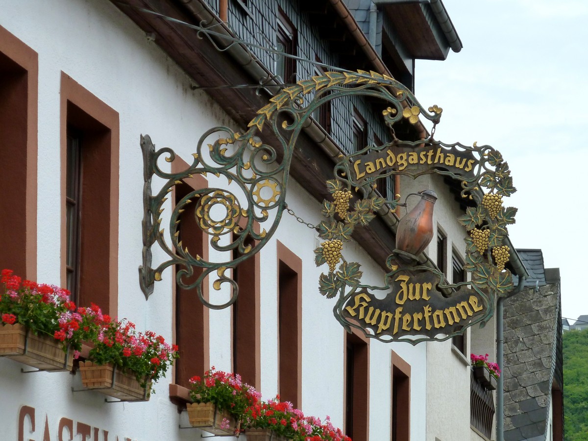 Deutschland, Rheinland-Pfalz, Kobern-Gondorf, Landgasthaus zur Kupferkanne. 31.05.2015