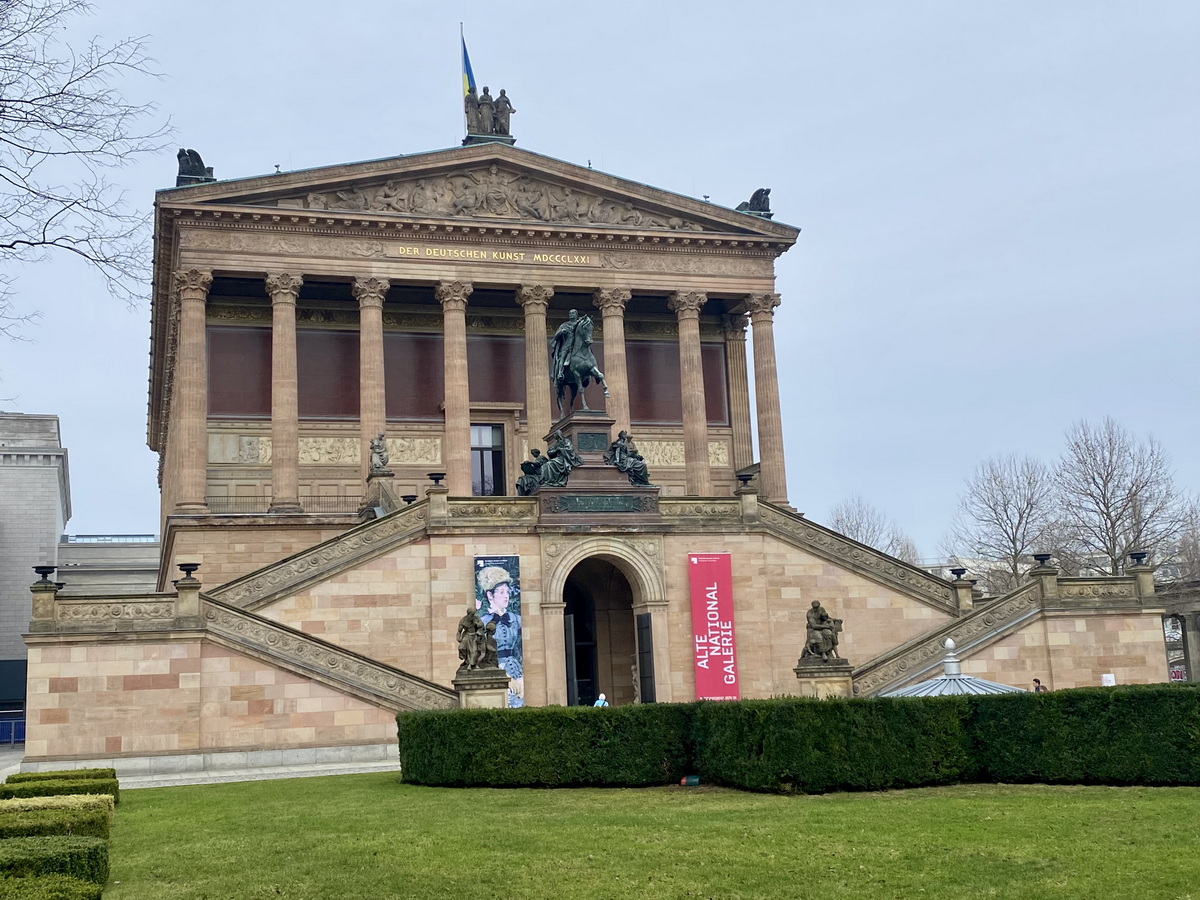 Die Alte Nationalgalerie in Berlin MItte am 08. Februar 2024