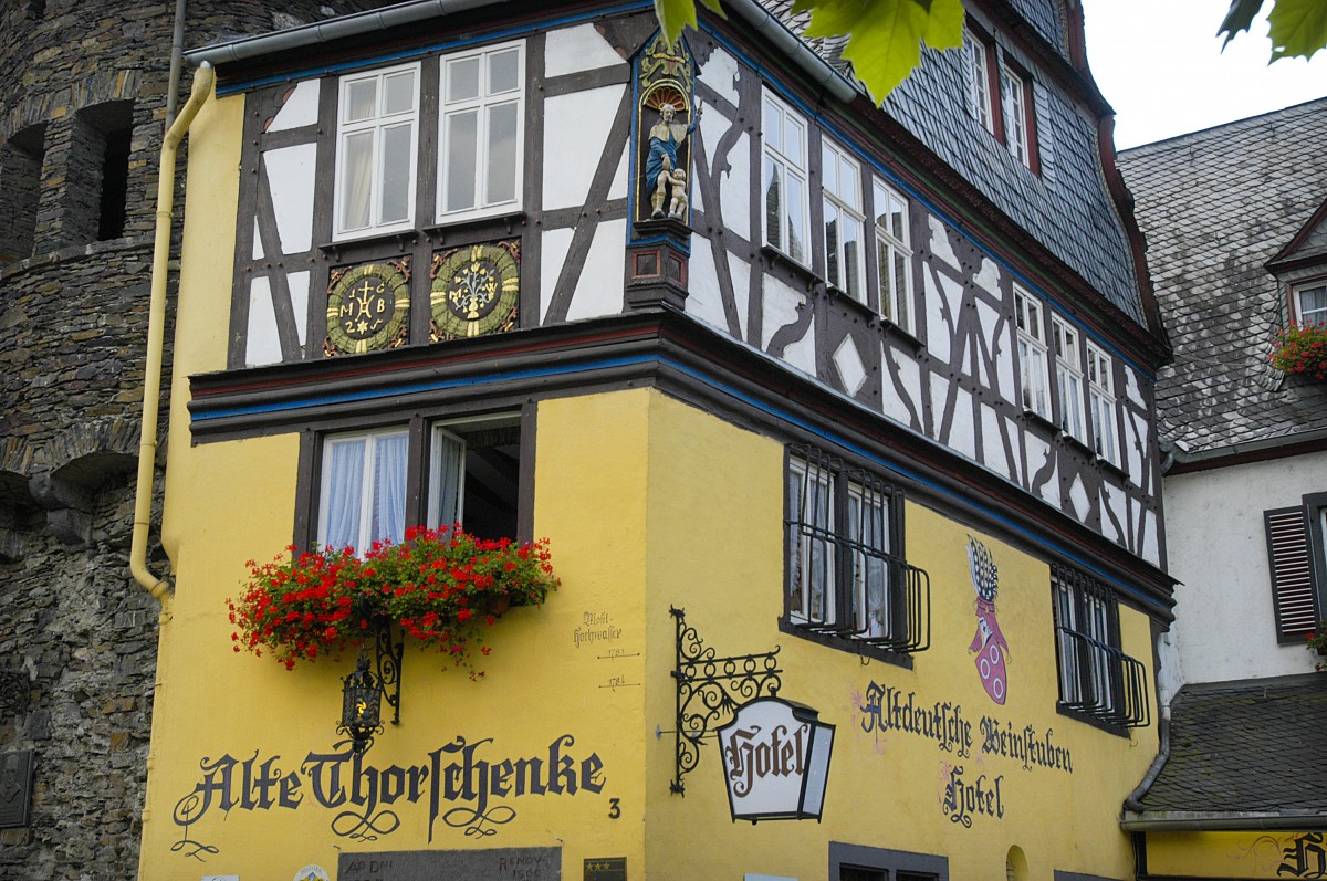 Die Alte Thorschenke in Cochem.   Aufnahme: Juli 2007.