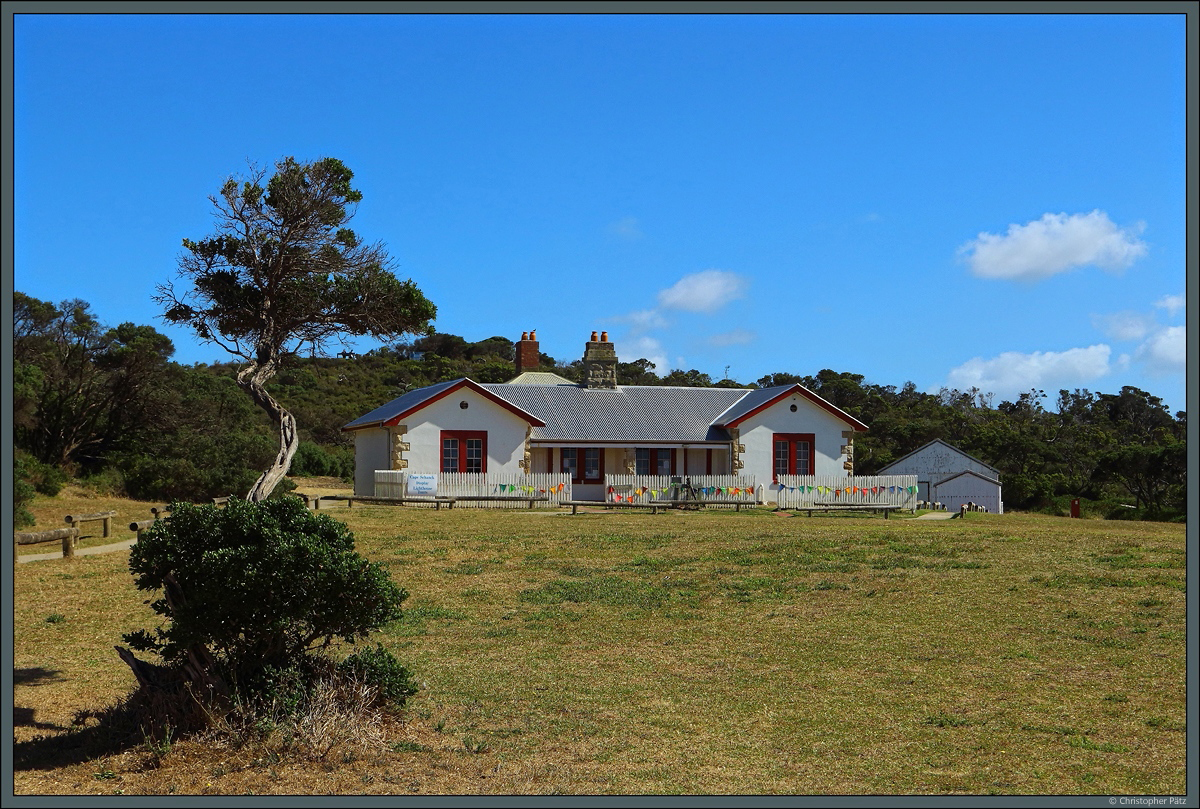 Die alte Unterkunft der Leuchtturmwrter von Cape Schanck beherbergt heute ein kleines Museum. (Cape Schanck, 01.01.2020)