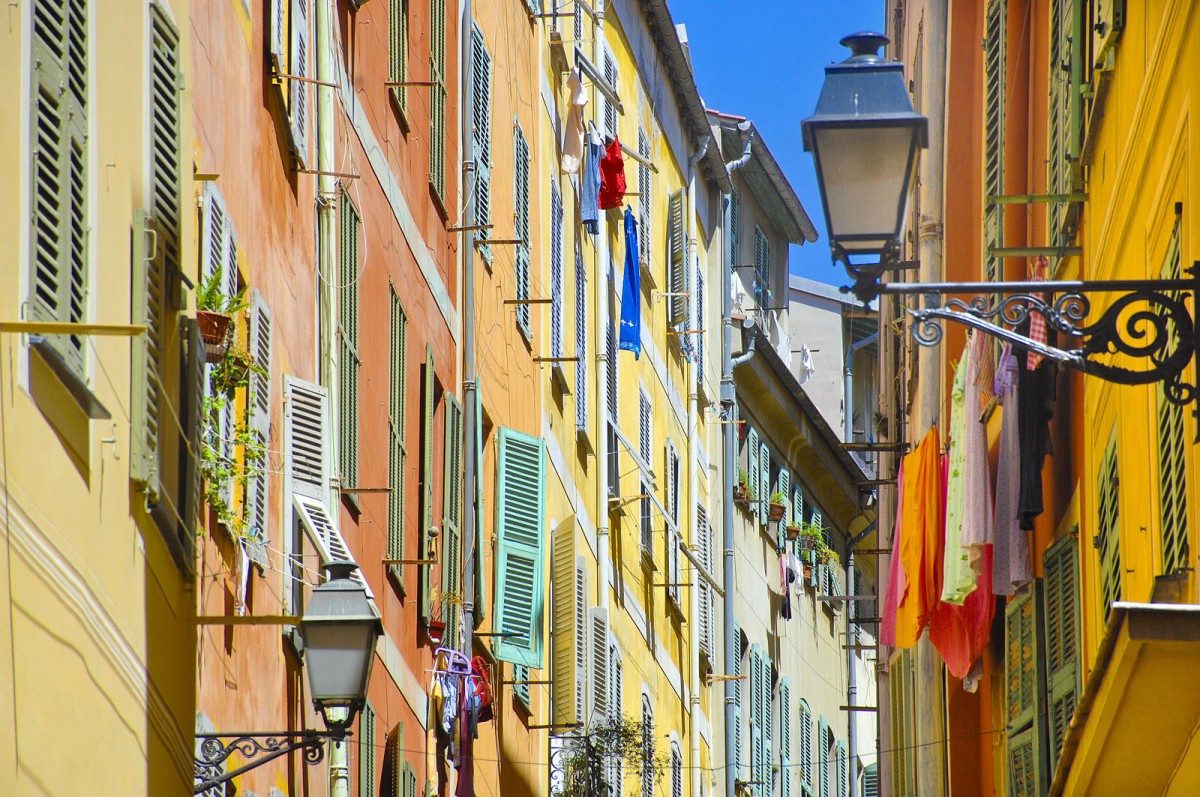 Die Altstadt (Vielle Ville) von Nizza. Aufnahmedatum: 25. Juli 2015.