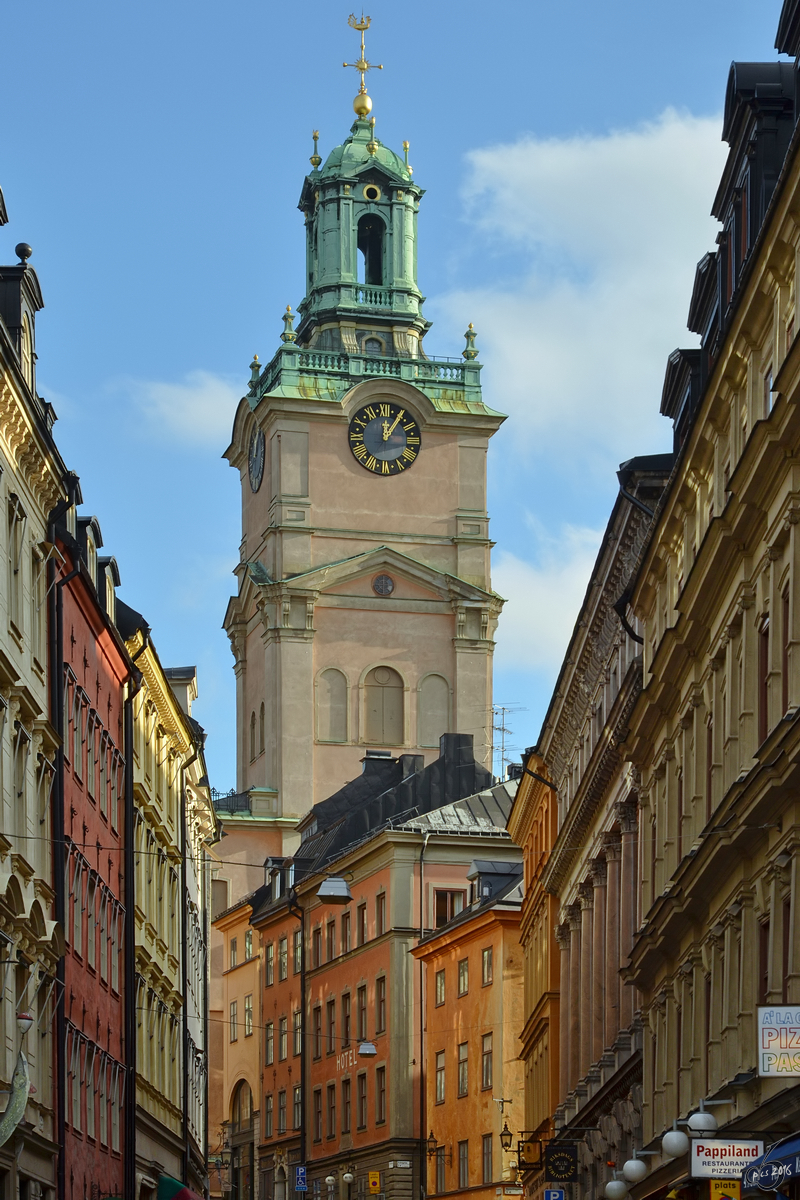 Die auf der Insel Stadsholmen gelegene Altstadt der schwedischen Hauptstadt Stockholm heit Gamla Stan. (Oktober 2011)