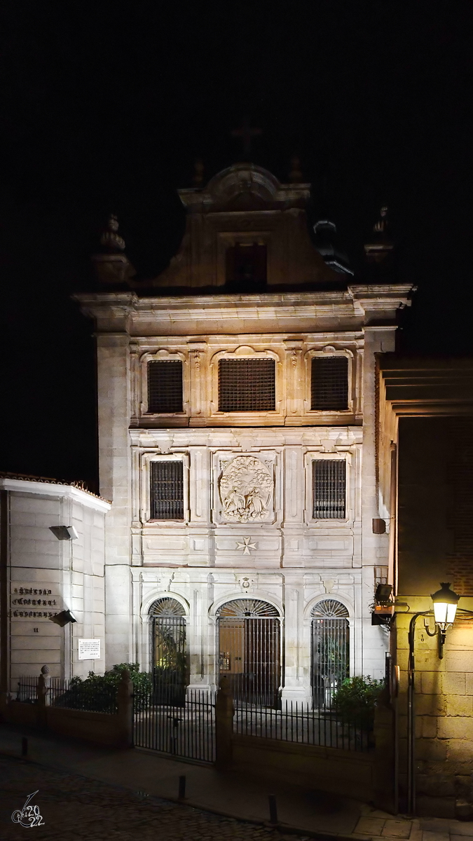 Die barocke Kathedrale der Streitkrfte (Iglesia Catedral de las Fuerzas Armadas) wurde in den Jahren von 1671 bis 1744 erbaut. (Madrid, November 2022)