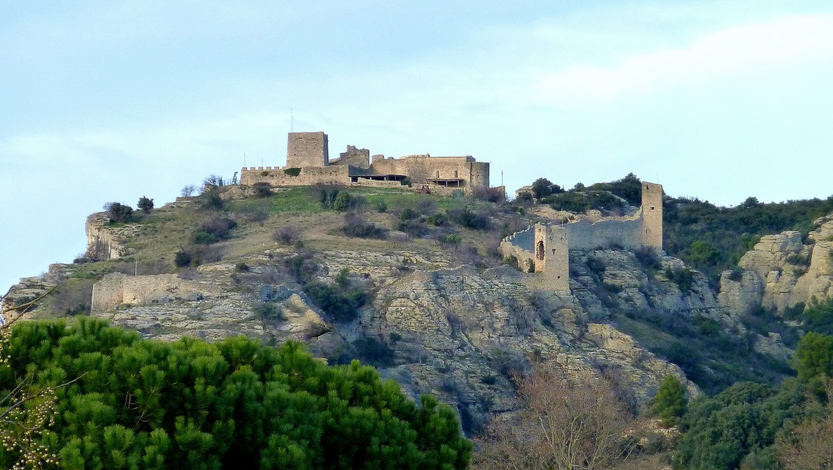 Die Burg Mornas, im Dpartement du Vaucluse, am linken Rhne Ufer ber dem Stdchen Mornas. Die Burg war in gutem Zustand bis zur franzsischen Revolution. Danach wurde sie zur Ruine. Seit  1978 wird sie renoviert. 15.01.2014