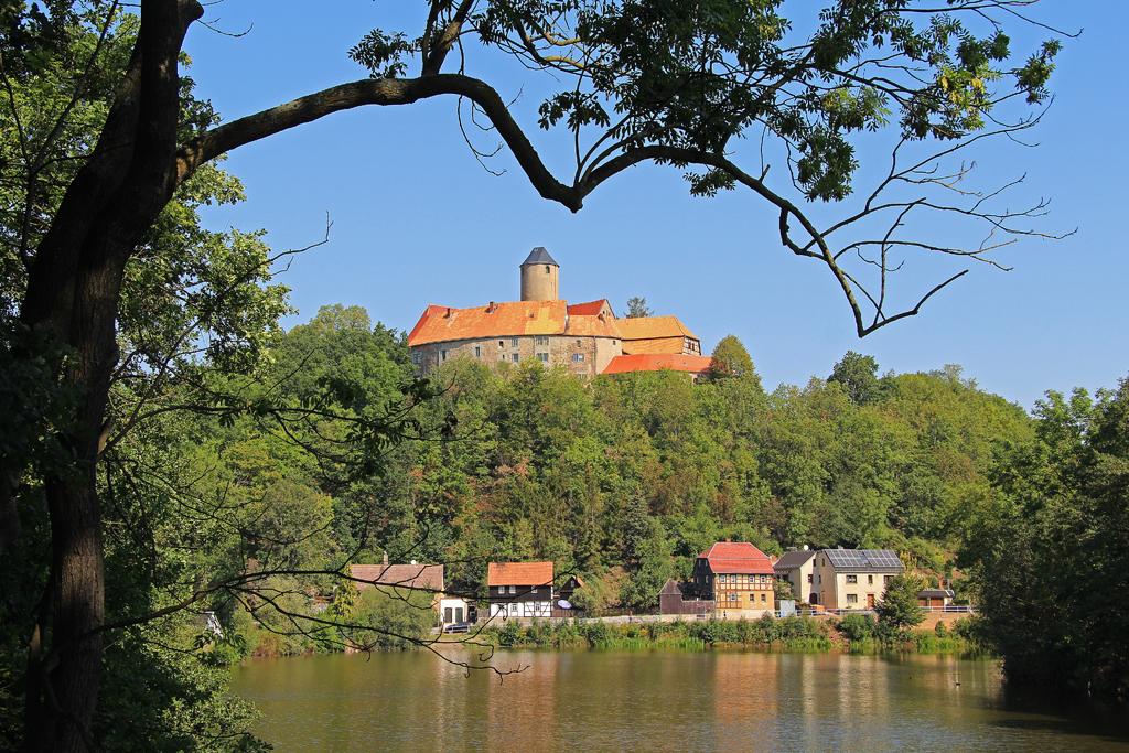 Die Burg Schnfels bei Zwickau am 22.08.2015.