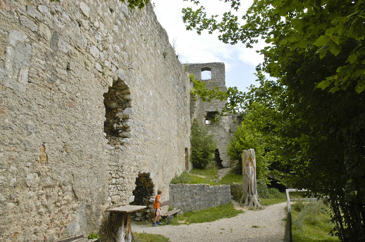 Die Burgruine Randeck bei Essing. Aufnahme: Juli 2008.