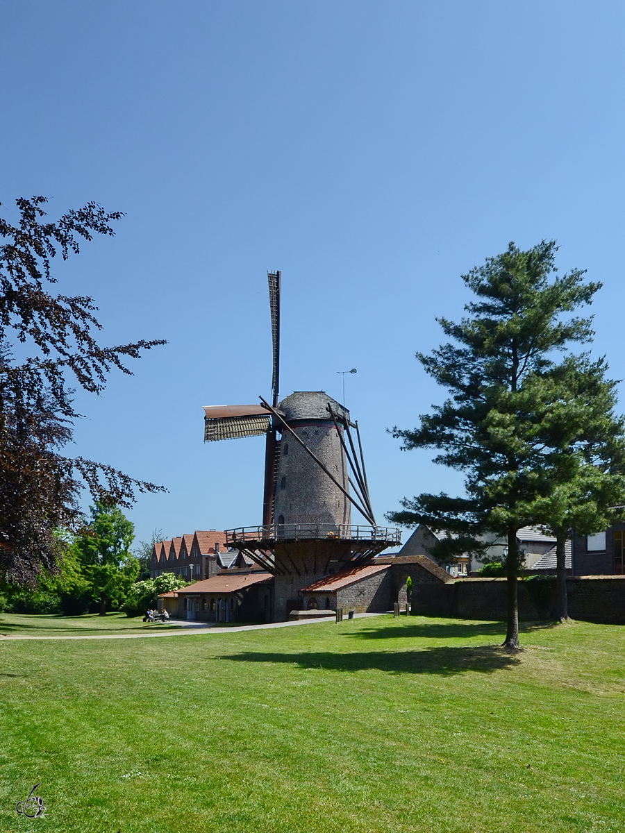 Die Ende des 14. Jahrhunderts erbaute Kriemhildmhle hat seinen Ursprung als Teil der Xantener Stadtbefestigung in Form eines Wach- und Wehrturms. (Mai 2011)