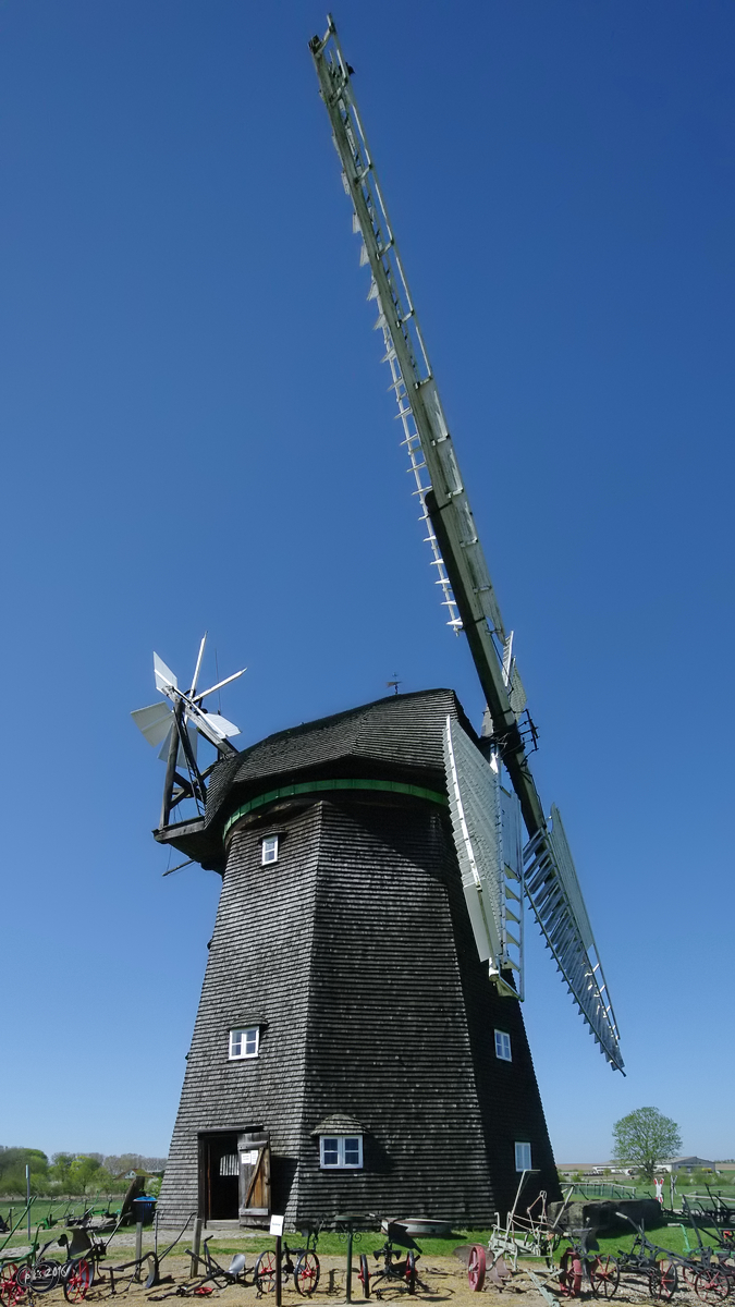 Die Erdhollnderwindmhle im Agrarhistorischen Museum Alt Schwerin.