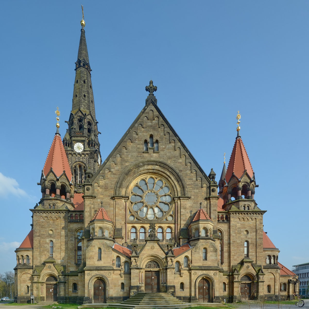 Die Garnisonkirche St. Martin in Dresden. (April 2017)