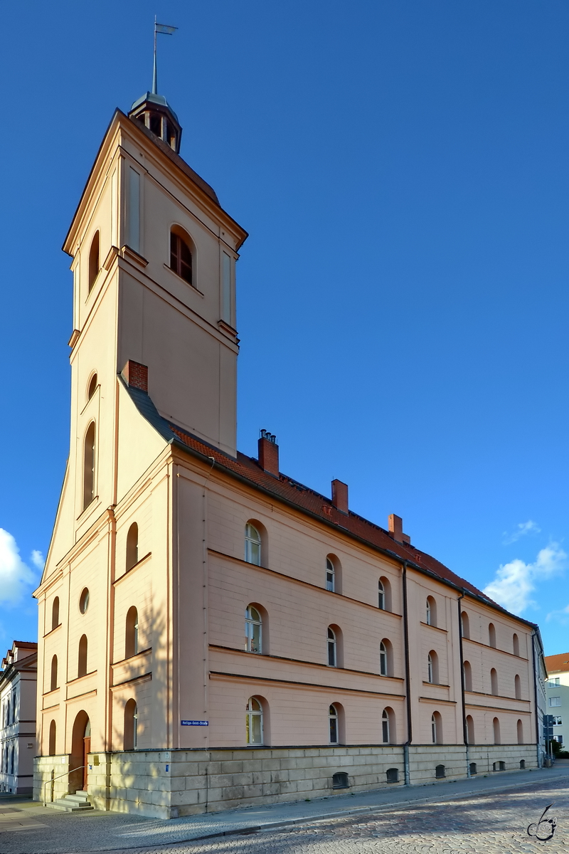 Die Garnisonskirche oder auch Heilig-Geist-Kirche wurde fr die preuische Garnison 1738 im barocken Stil neu erbaut, diente aber ab 1854 keinen kirchlichen Zwecken mehr. (August 2013)