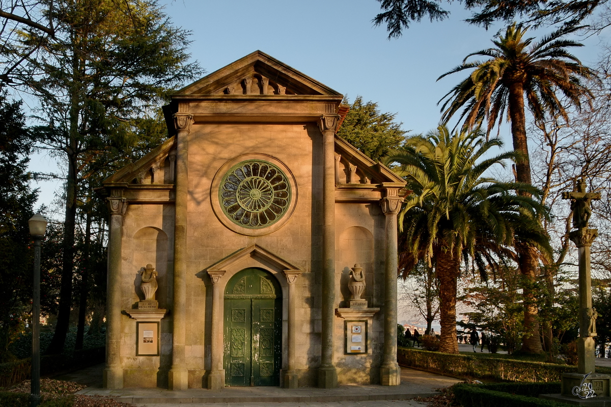 Die Gedchtniskapelle fr den sardischen Knig Karl Albert (Capela Carlos Alberto) der Lutherische Kirche in Porto (Igreja Luterana do Porto). (Januar 2017)