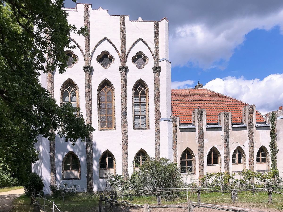 Die geschlossene Meierei auf der Pfaueninsel am 22. Juli 2020.