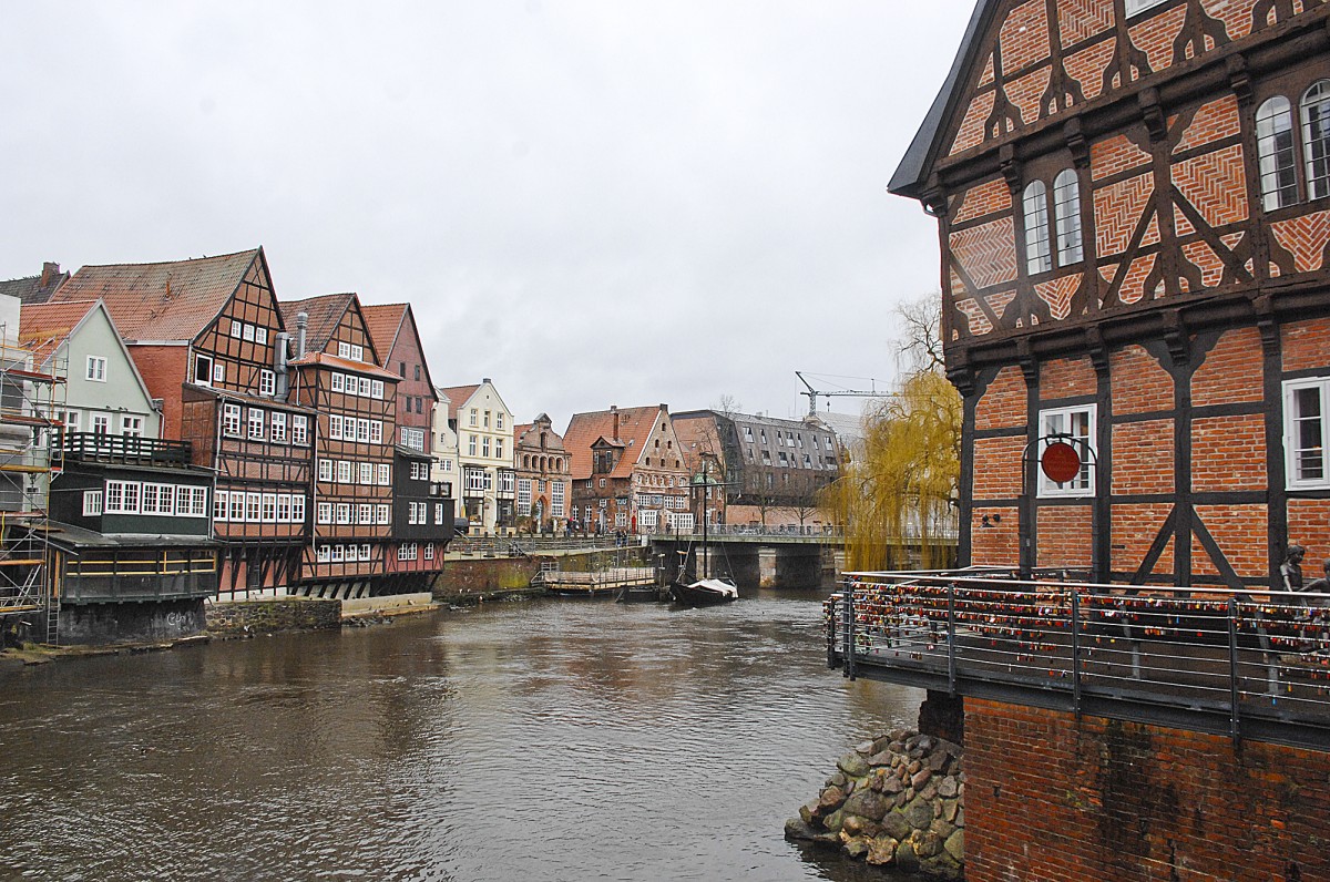 Die Ilmenau in Lneburg. 30. Januar 2016.