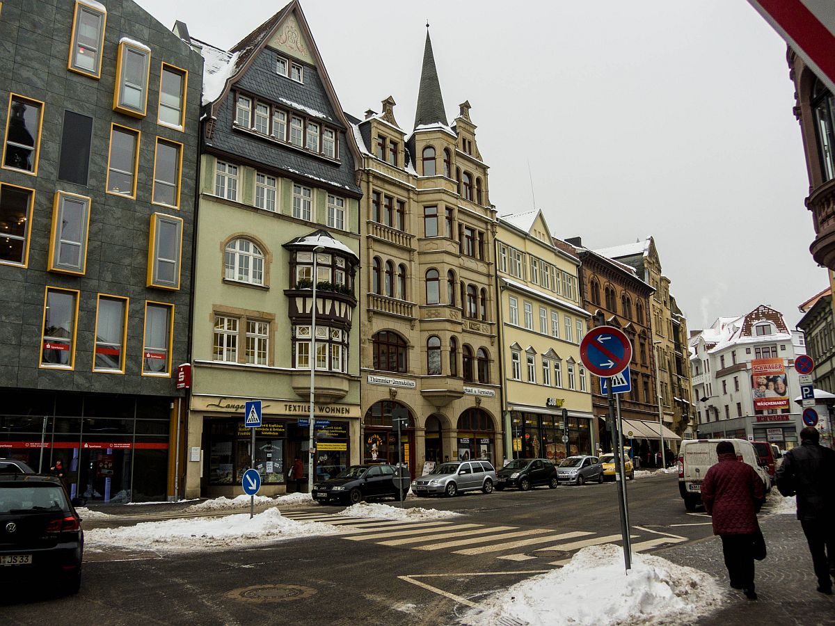 Die Innenstadt von Eisenach (25.01.2013)