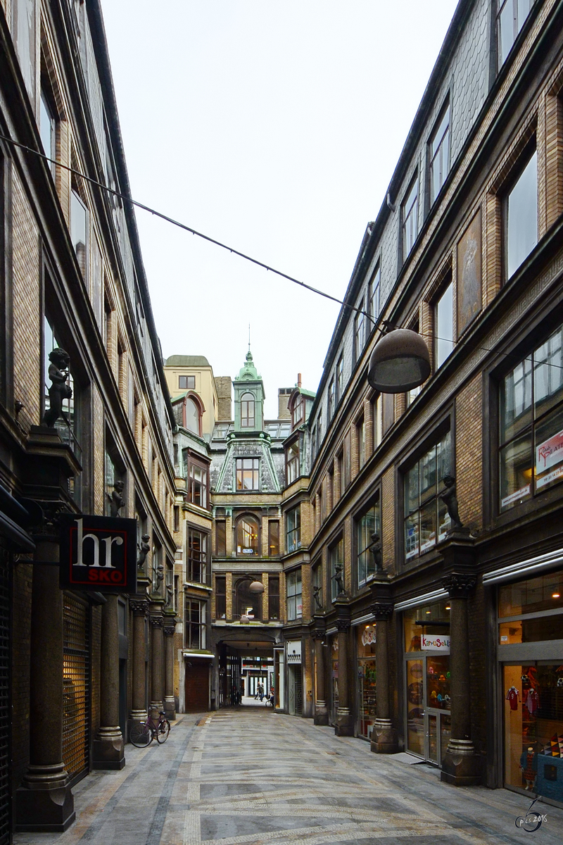 Die Jorcks Passage befindet sich in der Innenstadt von Kopenhagen. (Mai 2012)