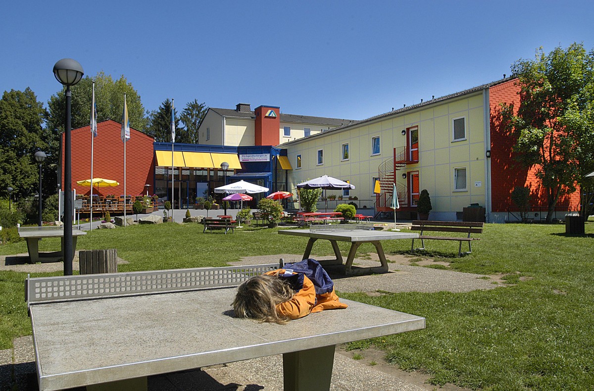 Die Jugendherberge in Trier. Aufnahme: Juli 2007.