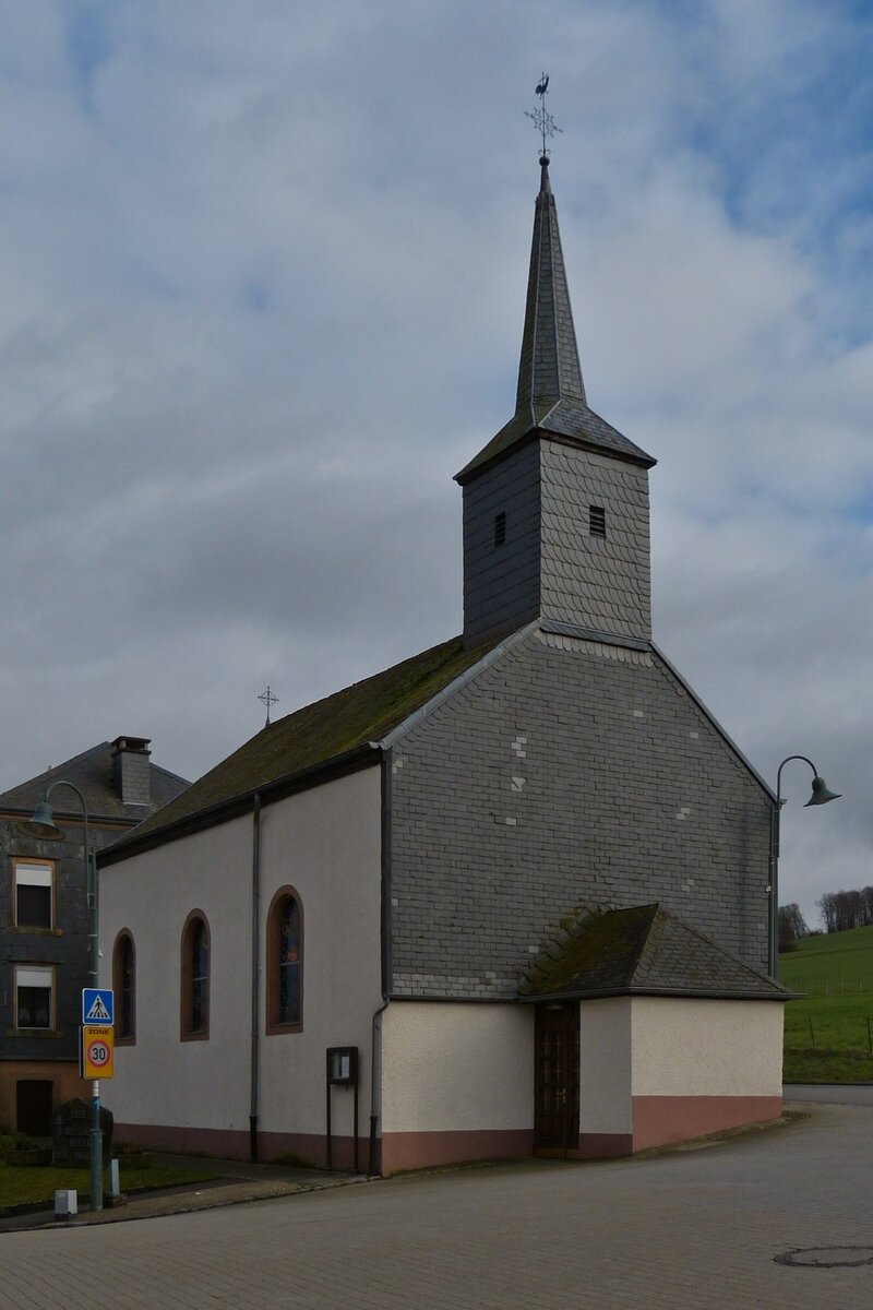 Die Katholische Kapelle St. Eligius in Erpeldange / Wiltz 02.2023