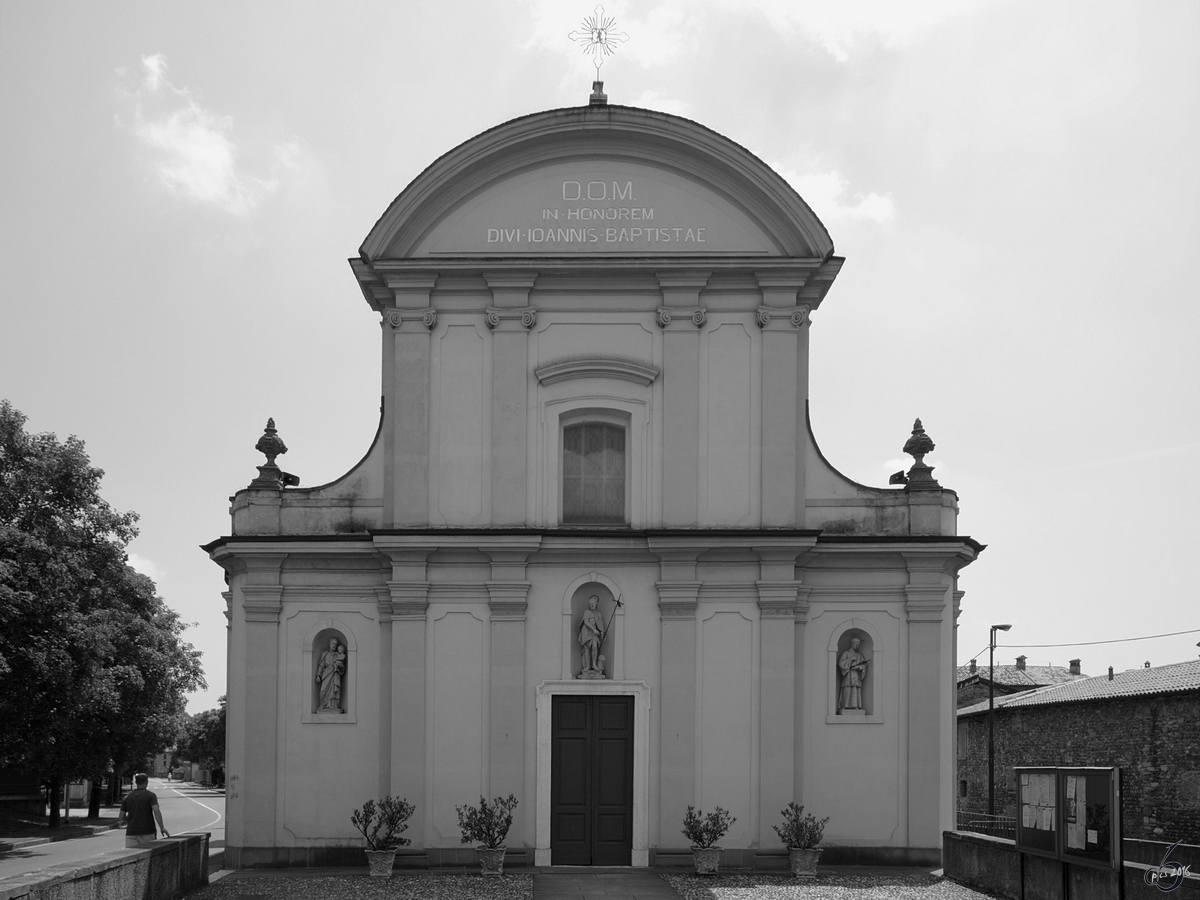 Die katholische Kirche Parrocchia di  San Giorgio Martire  in Orio al Serio. (Juli 2010)