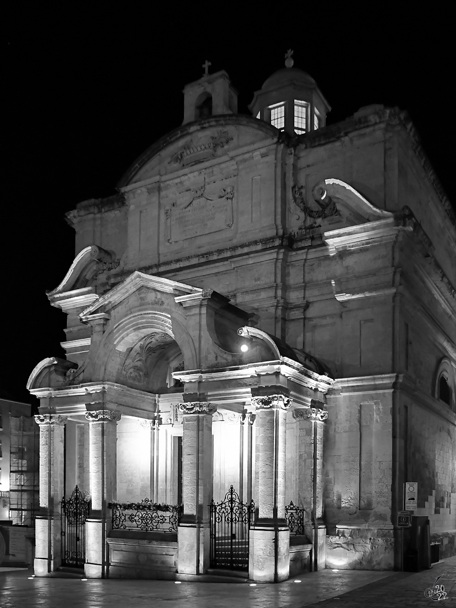 Die Kirche der heiligen Katharina von Alexandrien (Knisja ta’ Santa Katerina tal-Italja) in Valletta wurde im 16. Jahrhundert erbaut. (Oktober 2017)