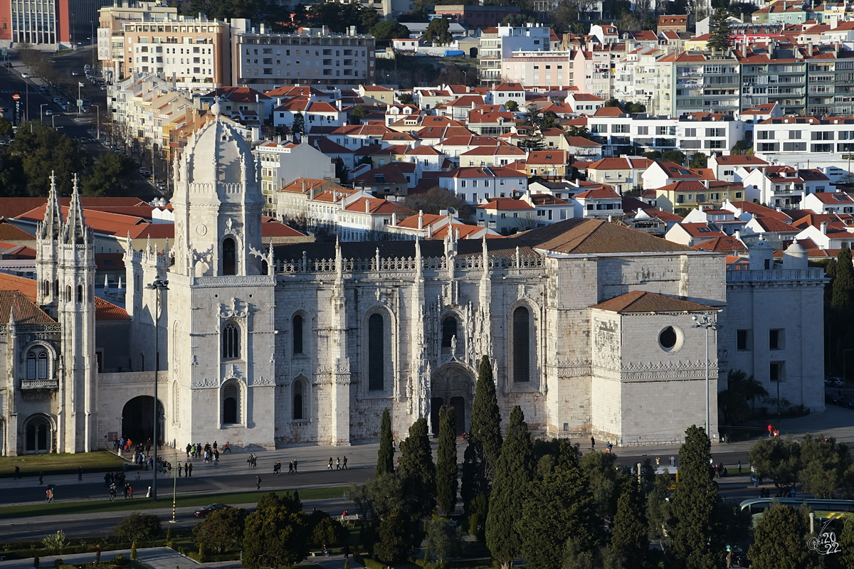 Die Kirche Santa Maria de Belm gehrt zum Hieronymitenkloster (Mosteiro dos Jernimos) im Lissaboner Stadtteil Belm, einems der bedeutendsten Bauwerke der Manuelinik, einer portugiesischen Variante der Sptgotik. (Januar 2017)