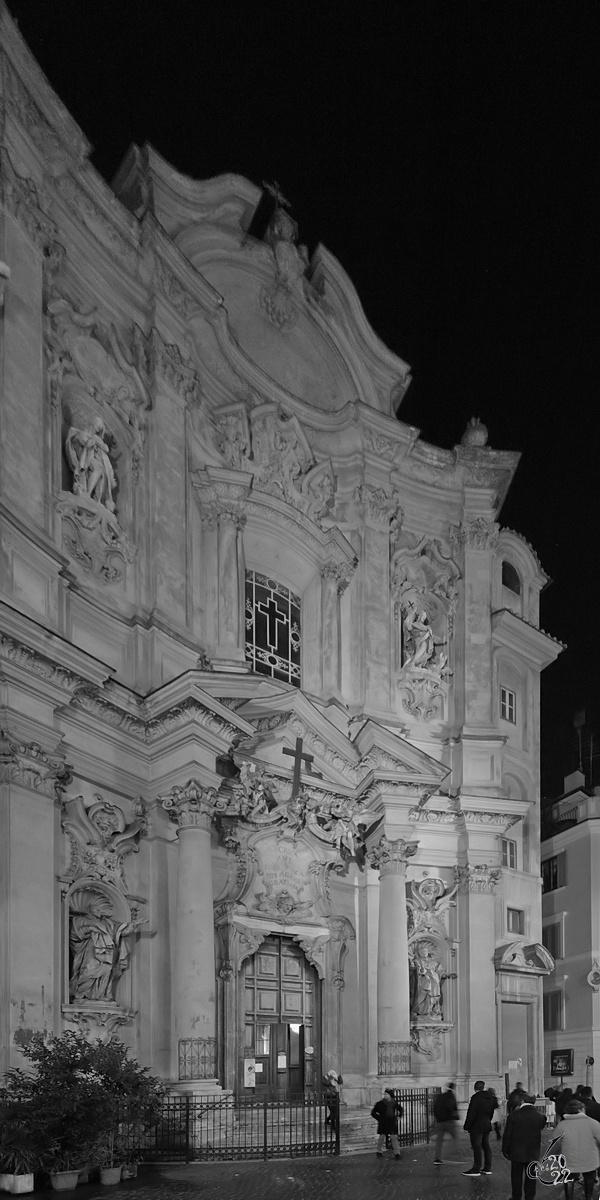 Die Kirche Santa Maria Maddalena aus dem spten 17. Jahrhundert gilt als eine der schnsten Rokokokirchen Roms. (Dezember 2015)