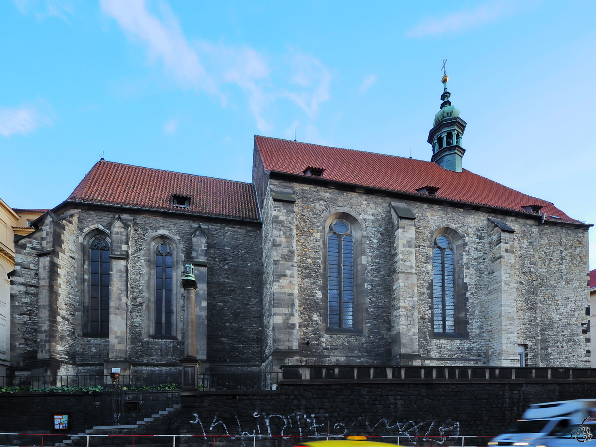 Die Kirche St. Wenzel von Zderaz wurde im gotischen Stil erbaut. (Prag, September 2012)
