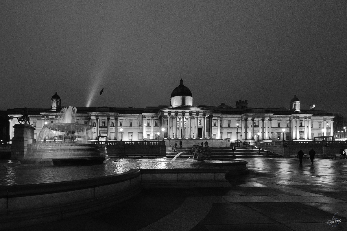 Die Nationalgallerie am Trafalgar Square in London. (Mrz 2013)