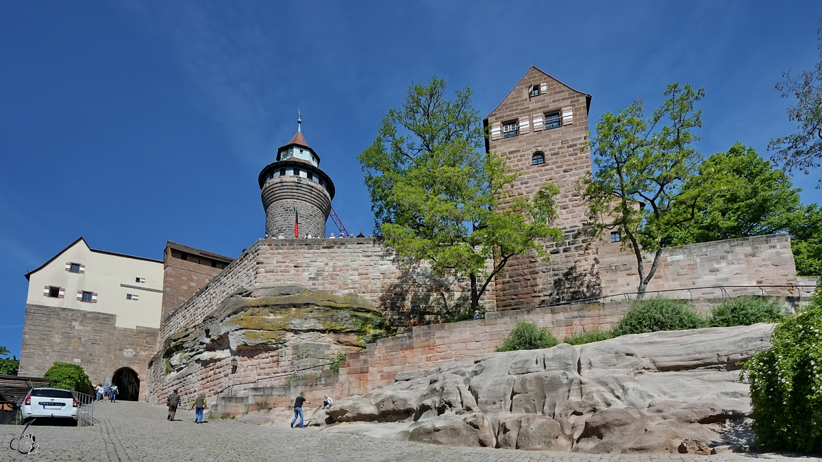Die Nrnberger Burg ist das Wahrzeichen der Stadt Nrnberg. (Mai 2017)