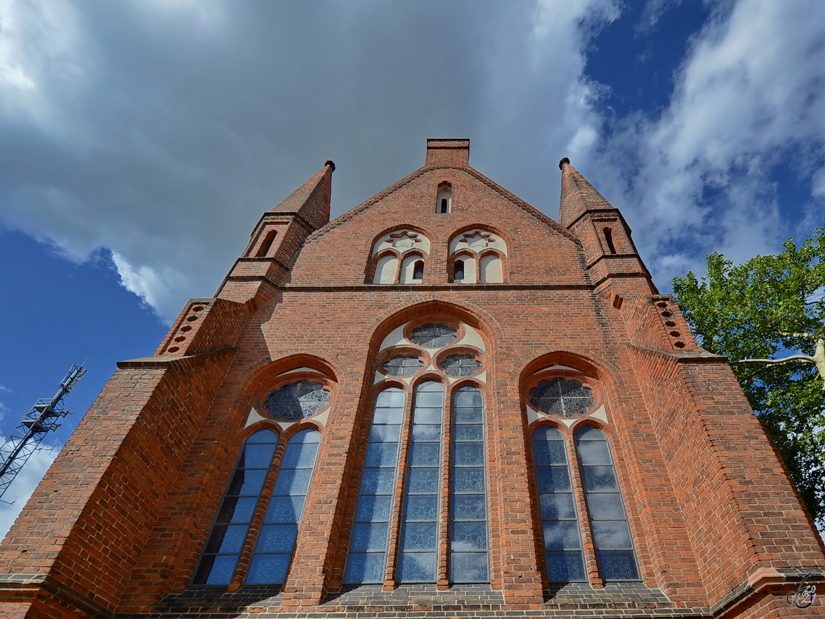 Die Ostfassade der Klosterkirche St. Johannis Neubrandenburg. (August 2013)