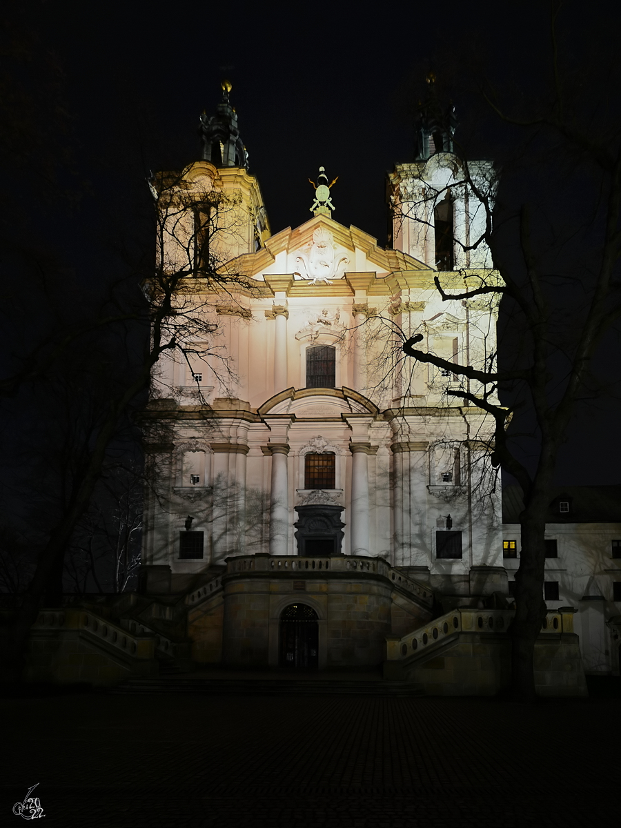 Die Paulinerbasilika (Bazylika Paulinw) in Krakau hat ihren Ursprung im 13. Jahrhundert. (April 2014)