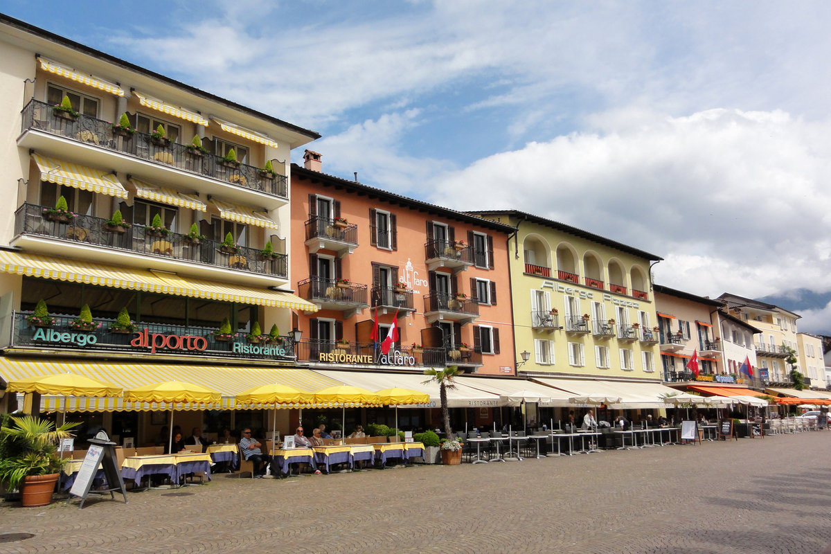 Die Promenade in Ascona. 02.06.2016