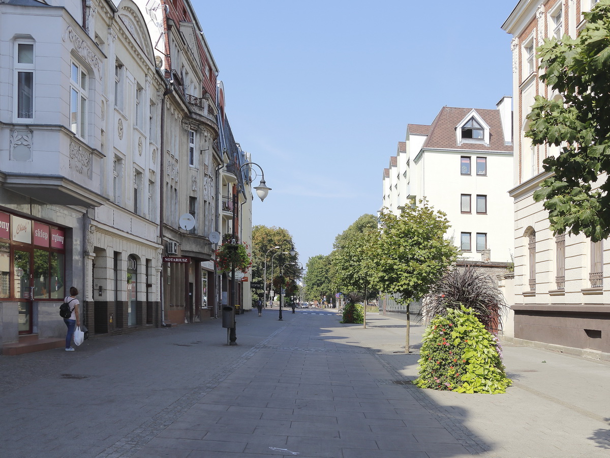 Die Promenade in Swinemnde am 26. Dezember 2014 im Sonnenschein.