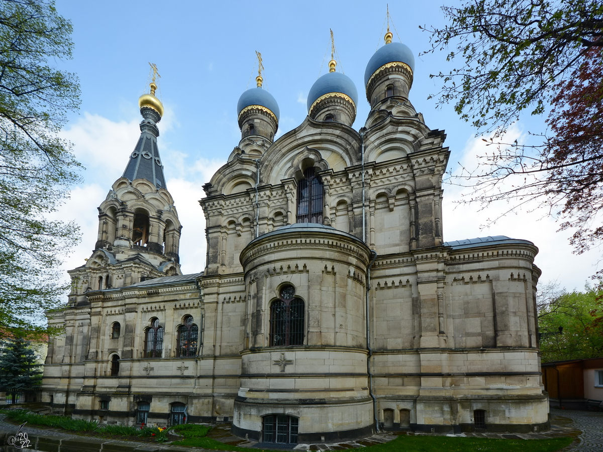 Die Russisch-orthodoxe Kirche in Dresden wurde zwischen 1872 und 1874 errichtet. (April 2014)