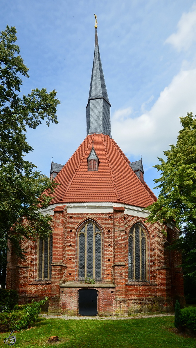 Die sptgotische Gertrudenkapelle wurde um 1420 errichtet. (Wolgast, August 2013)