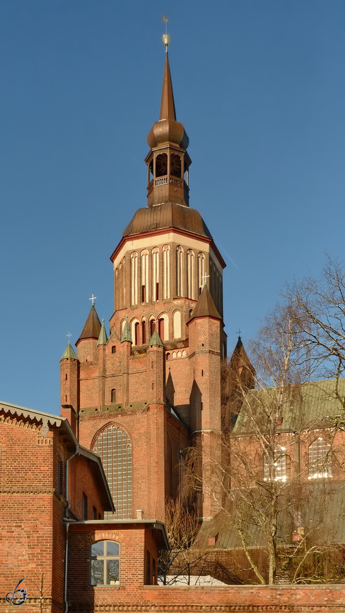 Die St.-Marien-Kirche in Stralsund wurde im Jahr 1298 erstmals erwhnt. (Dezember 2014)