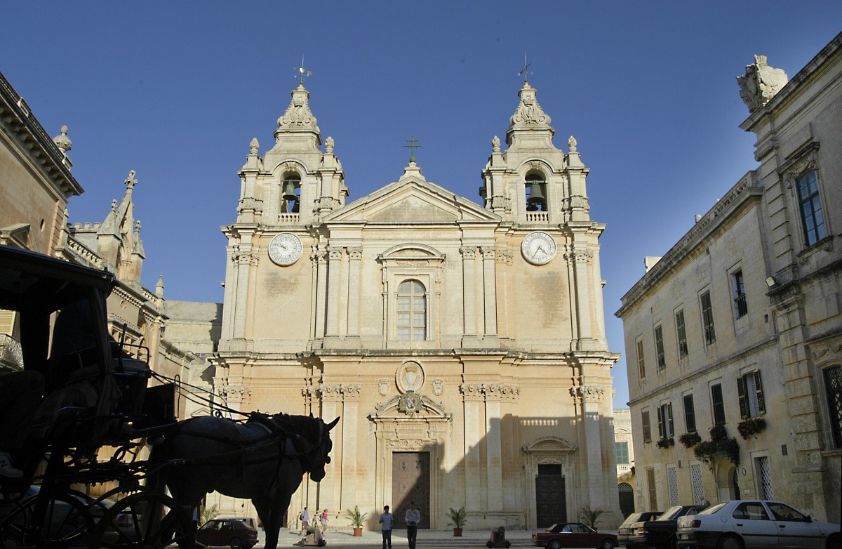 Die St. Pauls Kirche in Rabat - Malta. Aufnahme: Oktober 2005.