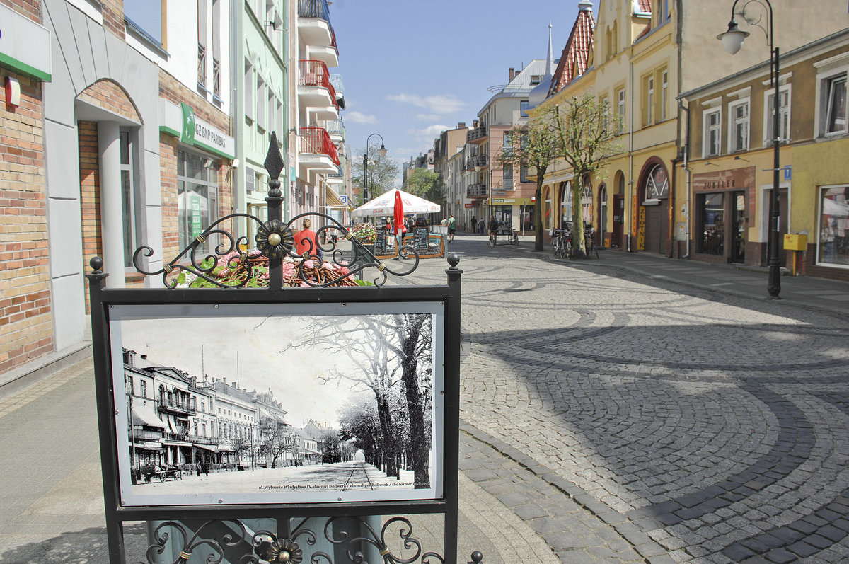 Die Strae Bohaterw Wrzesnia in Świnoujście (Swinemnde). Aufnahme: 7. Mai 2016.