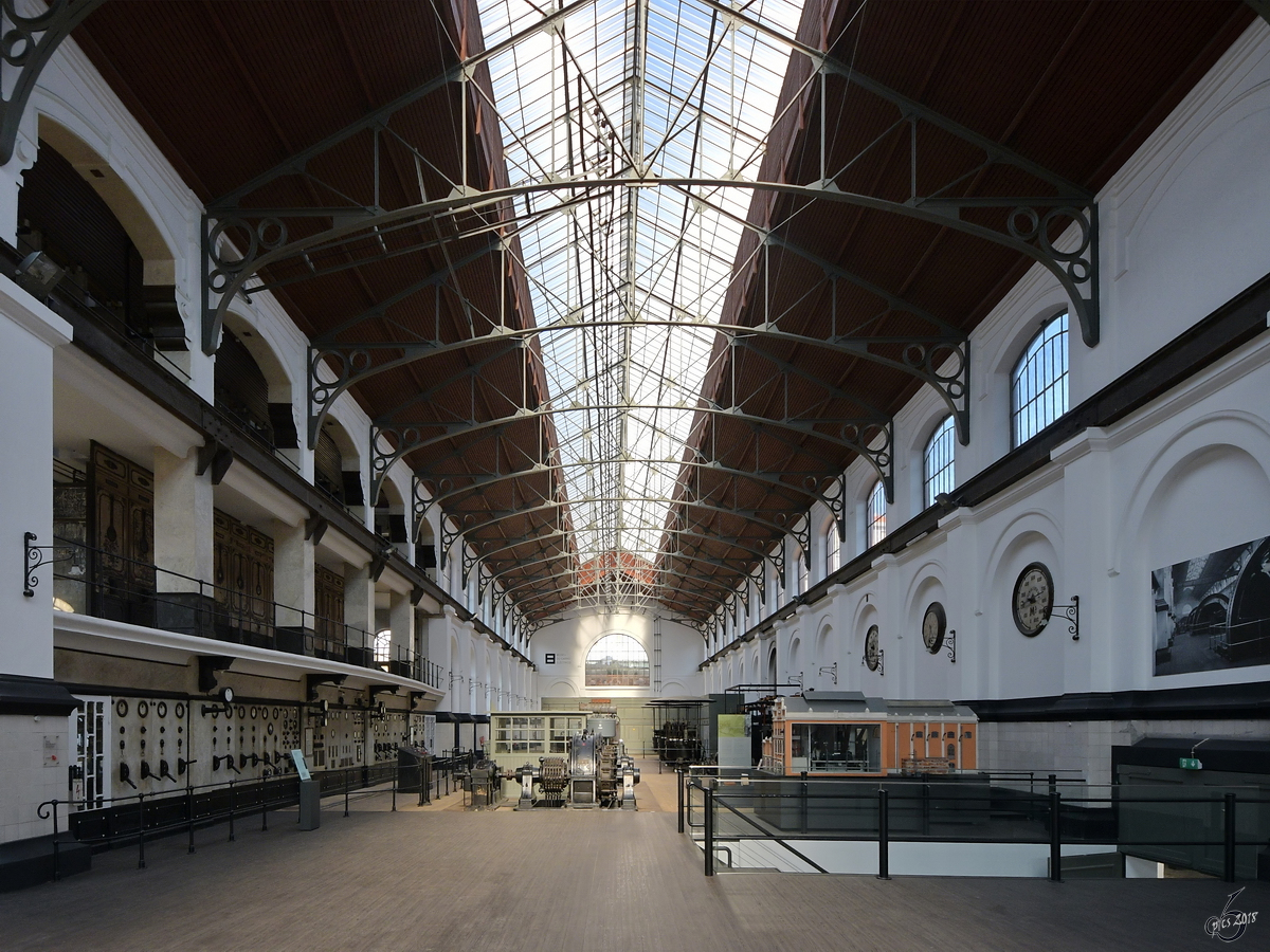 Die Zentrale des historischen Kraftwerks von Massarelos ist heute ein Museum. (Porto, Januar 2017)