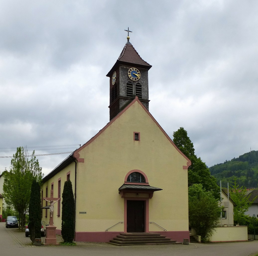 Diersburg, die katholische Kirche, Mai 2014