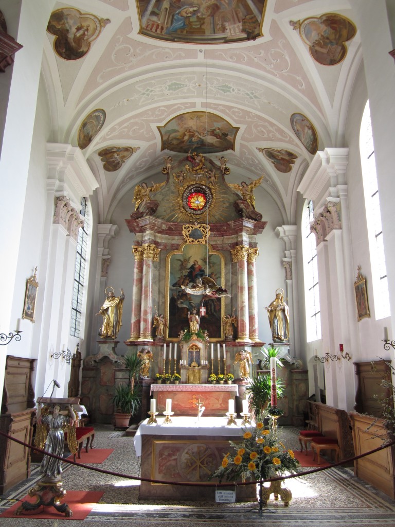 Dietkirch, Hochaltar der Pfarrkirche St. Johannes der Tufer (23.04.2014)