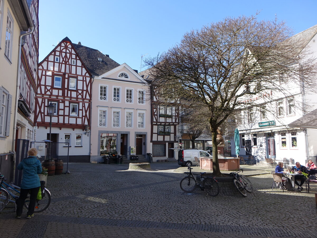 Diez, historische Huser am alten Markt (19.03.2022)